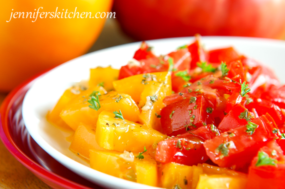 Salad for garden tomatoes