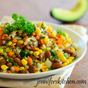 Tex Mex Beans and Rice - crop