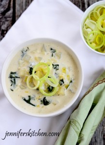 Cream of Leek and Kale Soup