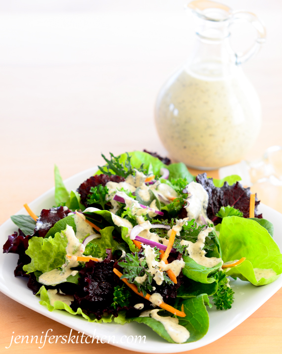 Creamy Italian Salad Dressing - JennifersKitchen