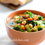 Kale, Carrot, and Chickpea Soup