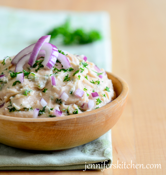 White Bean Garlic Parsley Dip