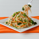 Pasta with Vegetables, Garlic, and Sesame