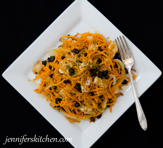 Sweet Potato Black Bean Hash