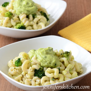 Pasta with Broccoli, Avocado Sauce