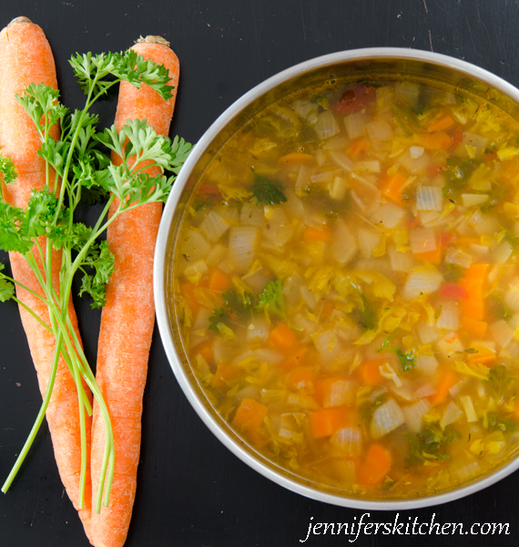 How to Make Homemade Vegetable Stock or Broth JennifersKitchen