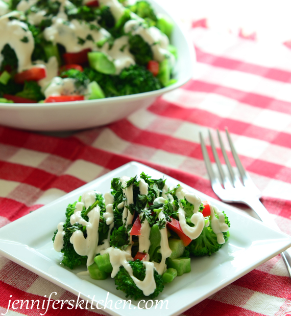 Low-Fat, Mayo-Free Broccoli Salad