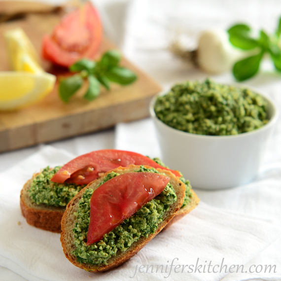 Slimmed-Down Vegan Pesto