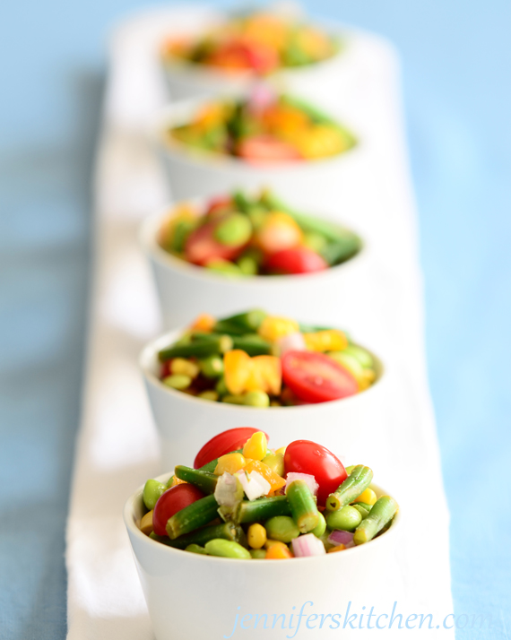 Early Summer Farmer's Market Salad with Cherries, Sugar Snap Peas, and Feta  - Joanne Eats Well With Others