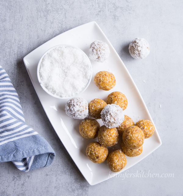 Coconut Apricot Fig Bites