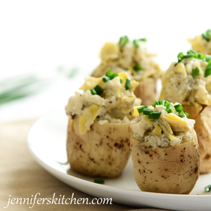 Artichoke-Stuffed-Potatoes