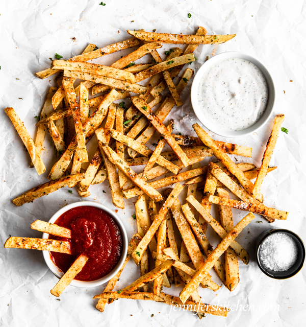 Healthy, No-Oil, Baked Fries