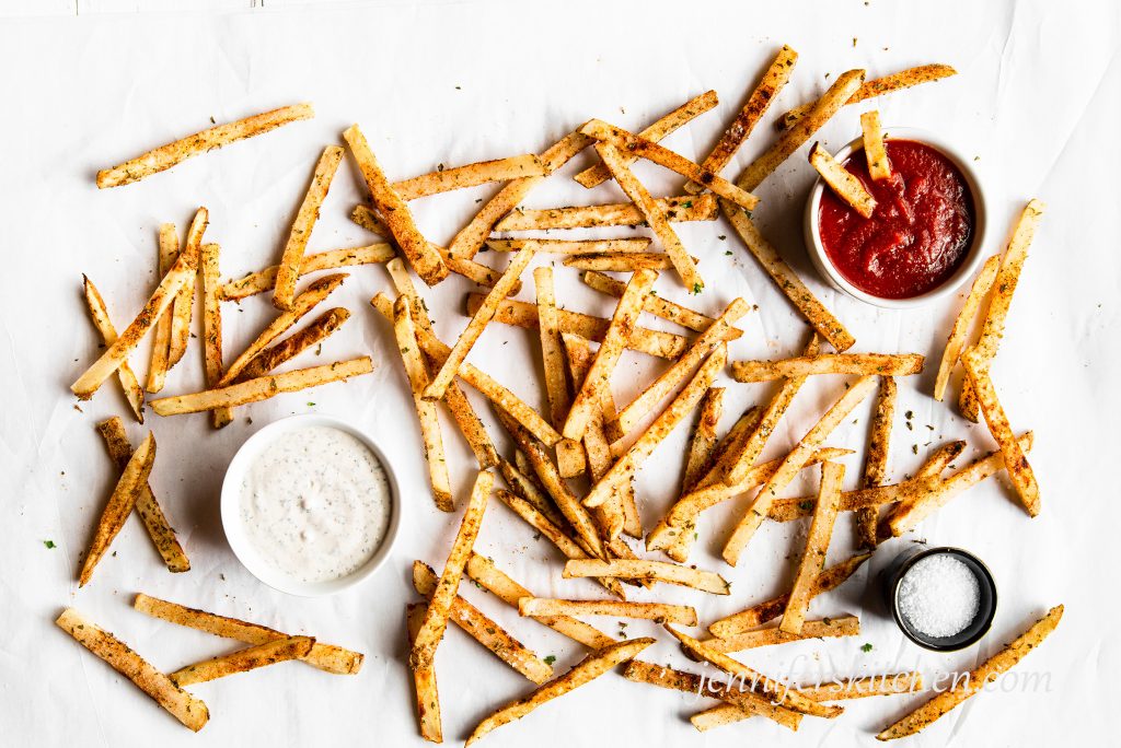 Homemade No-Oil, Baked French Fries