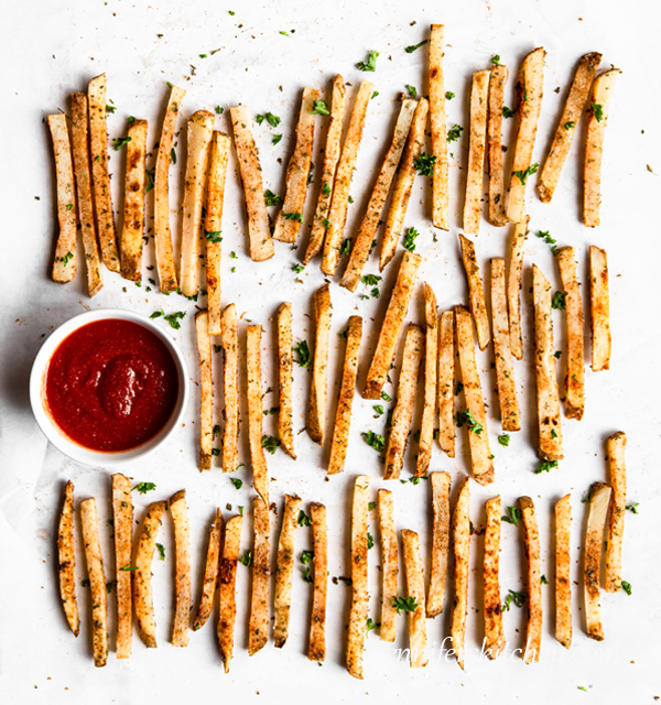 Healthy, No-Oil, Baked Fries