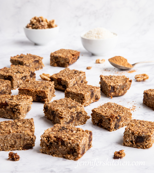 Sugar-Free, Oil-Free, Gluten-Free Breakfast Bars