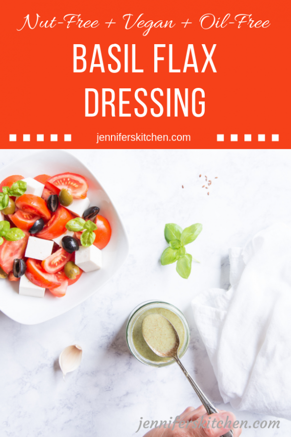 Basil Flax Salad Dressing JennifersKitchen