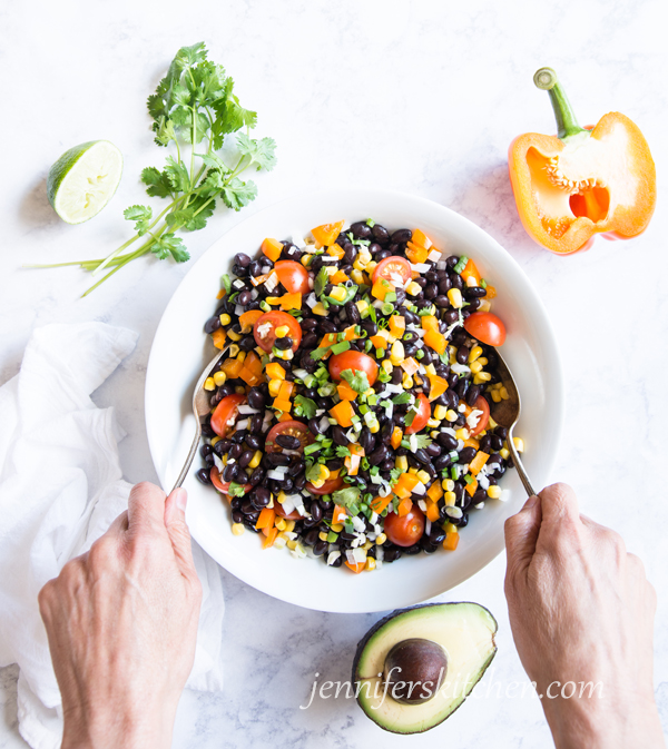 Vegan Glutenfree Black Bean Main Dish Salad