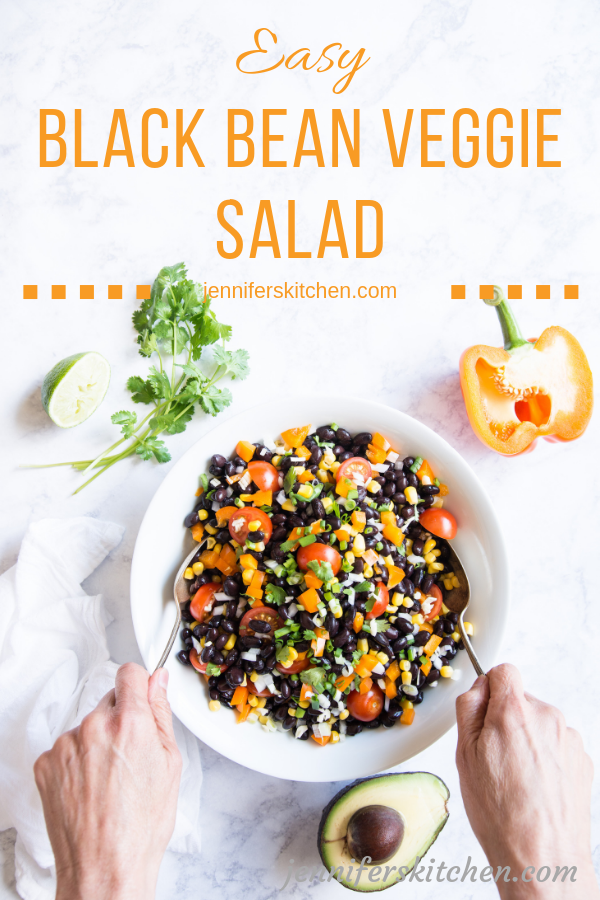 Vegan Gluten-Free Black Bean Veggie Salad