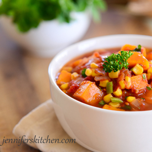 Chunky, Tomato-y Butternut Squash Soup