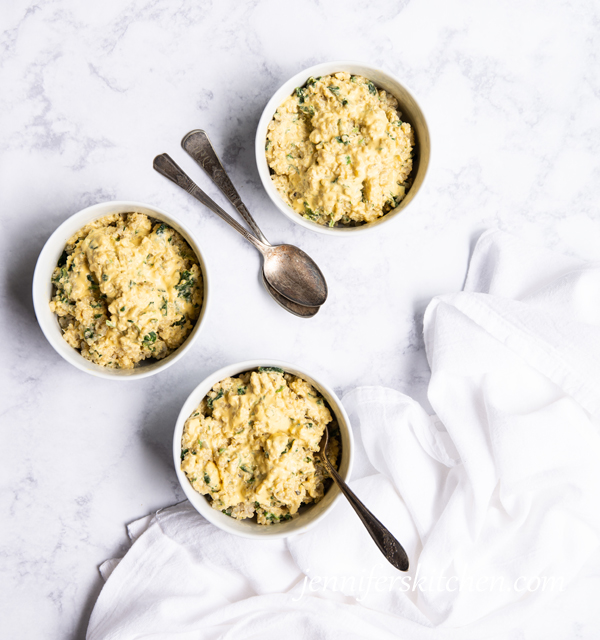 Instant Pot Cheesy Spinach Quinoa