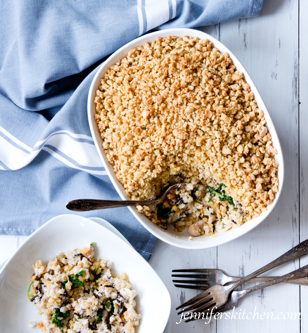 Comfort Food - Chickpea, Kale, Wild Rice Casserole 