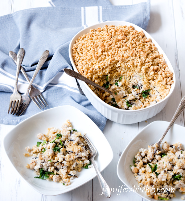 Chickpea, Kale, Wild Rice Casserole 