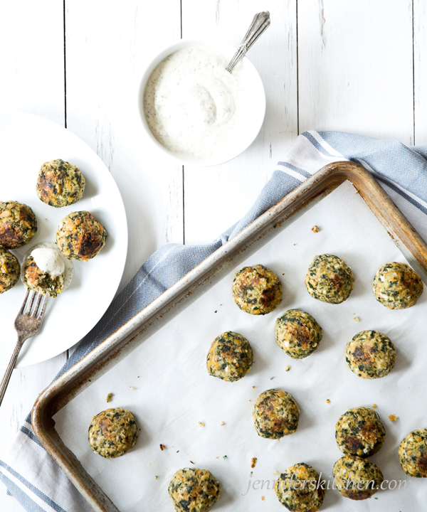 Chickpea-Spinach Tots