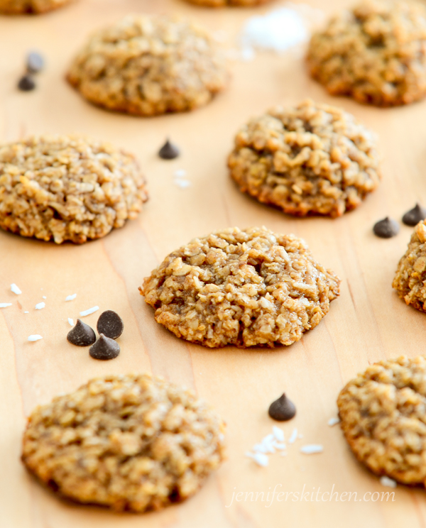 Coconut Oatmeal Cookies - JennifersKitchen