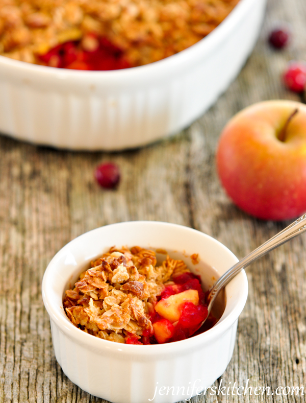 Cranberry Apple Crisp - JennifersKitchen