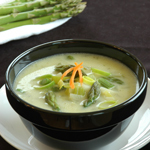 Cream of Asparagus and Leek Soup