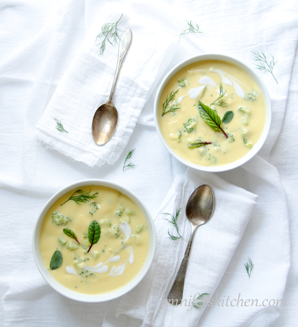 Vegan Cream of Broccoli Soup