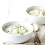 Vegan and Gluten-Free Cream of Potato and Kale Soup