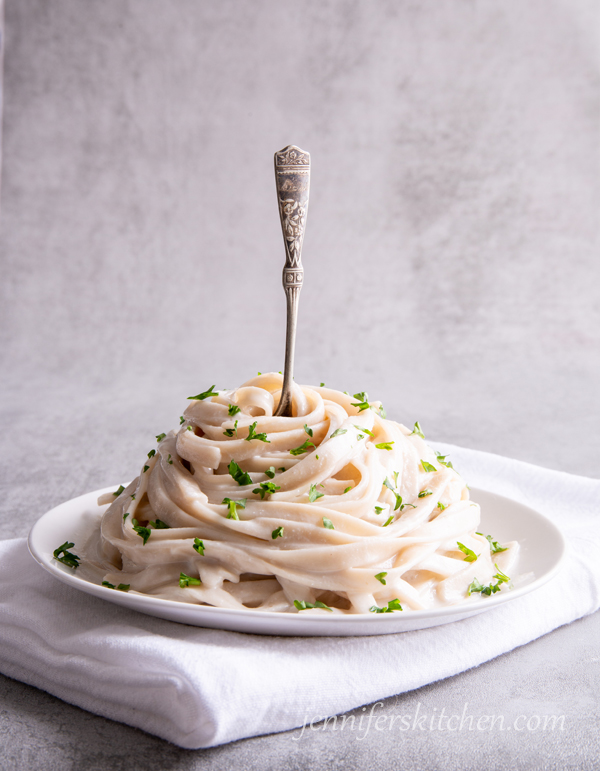 vegan Fettuccine Alfredo 