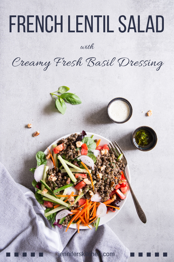 French Lentil Salad Vegan and GlutenFree