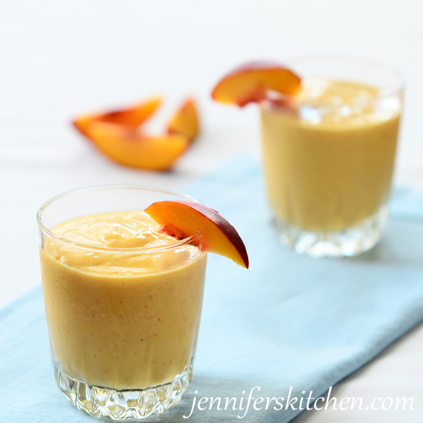 Fresh Peach Coconut Smoothie