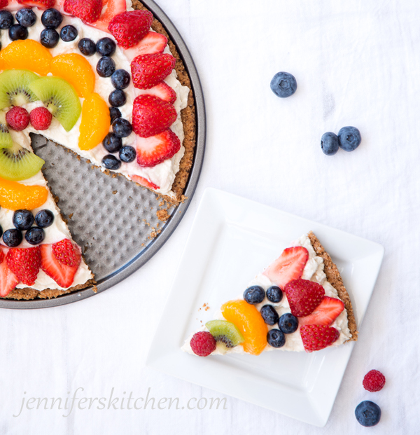 Healthy, Vegan, Gluten-Free, Fruit Pizza