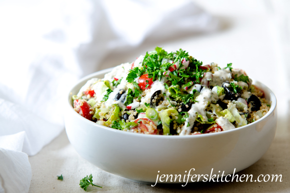 Easy Garden Veggie Quinoa Salad