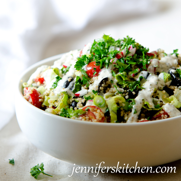 Easy Garden Veggie Quinoa Salad