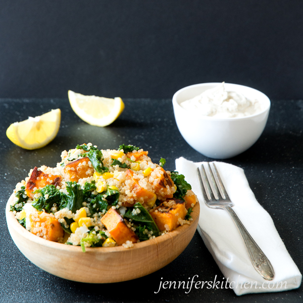 Kale-Sweet Potato-Quinoa Salad