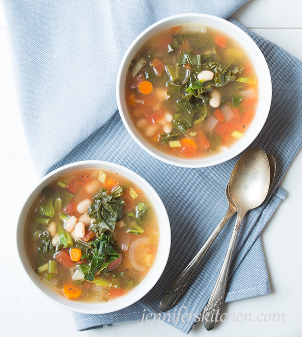 Kale and White Bean Soup - A time-saving meal