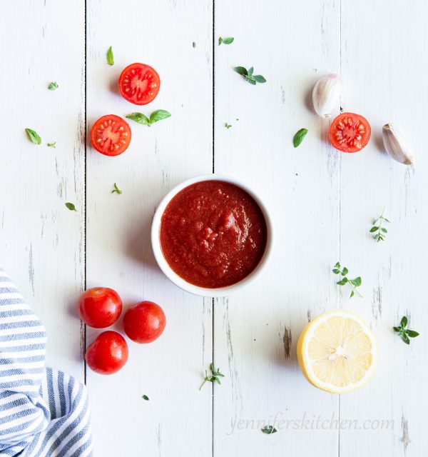 Homemade, VinegarFree Ketchup JennifersKitchen