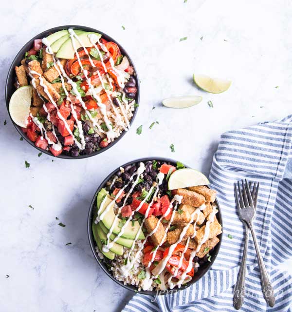 Lime Rice and Beans Bowl