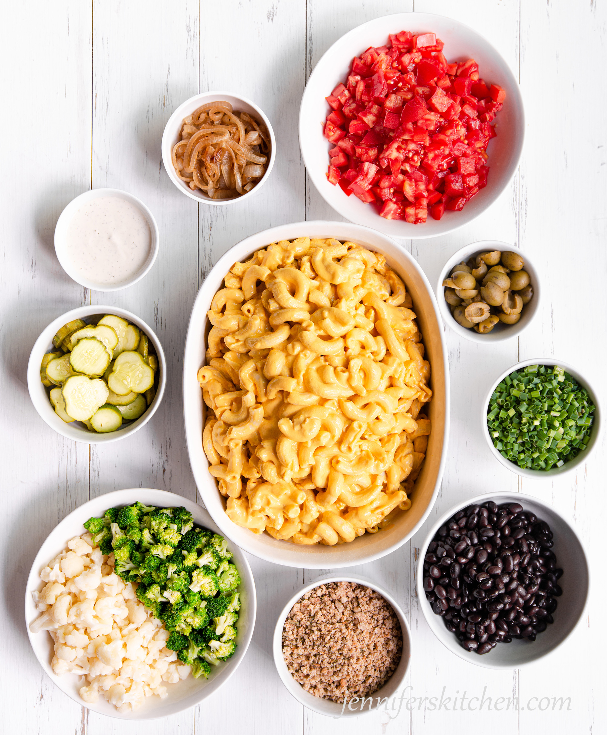 Vegan Macaroni and Cheese Bar Buffet