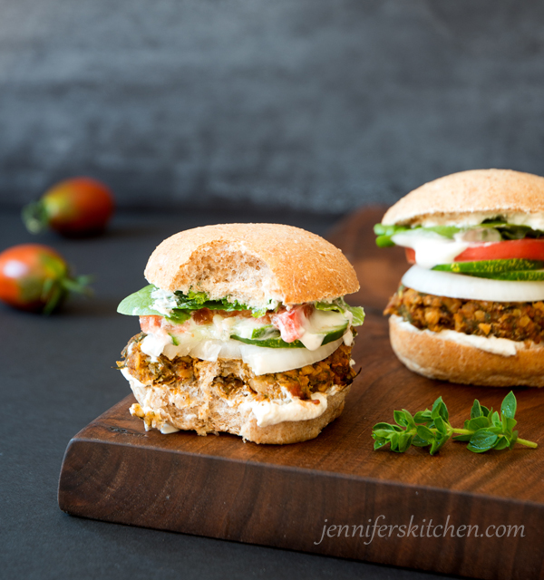 Mediterranean Chickpea Burgers