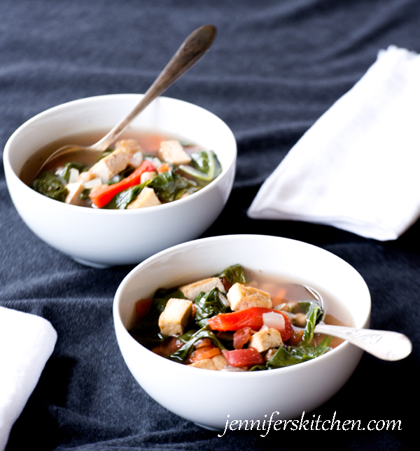 Spinach and Tofu Soup