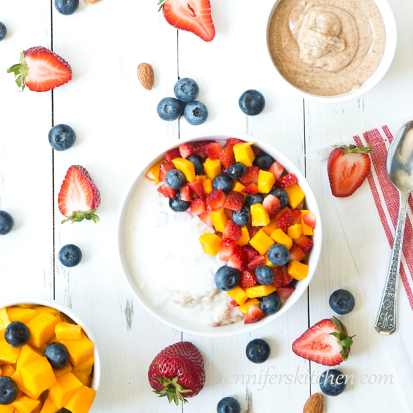 Sugar-Free Strawberry Oatmeal