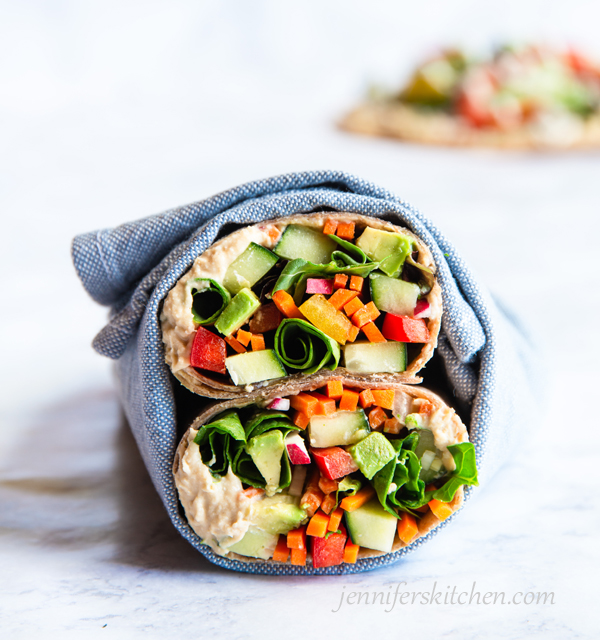 The BEST Veggie Wrap (High-Protein, Vegetarian)