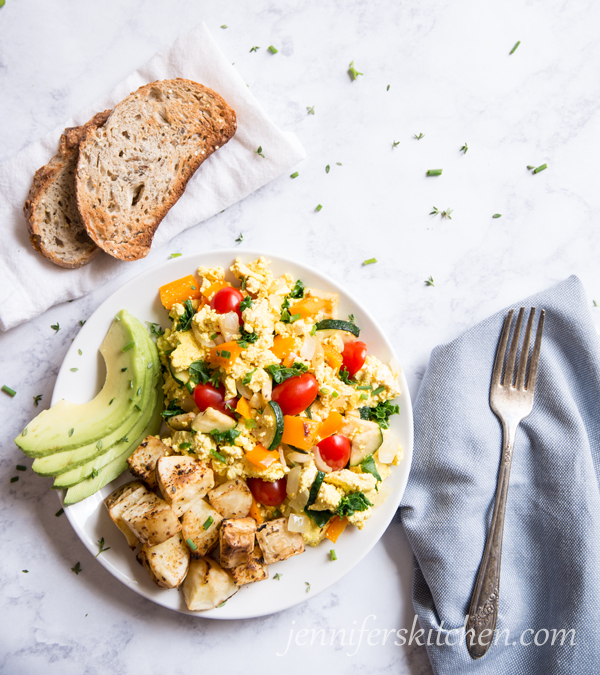 vegan tofu scramble no nutritional yeast 