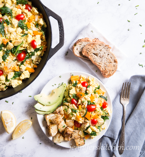 vegan scrambled eggs