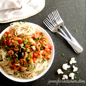 Very Veggie Pasta | JennifersKitchen